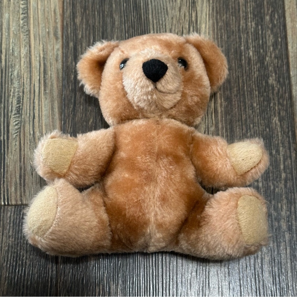 DAKIN vintage small tan brown bear 1981 nut shells
